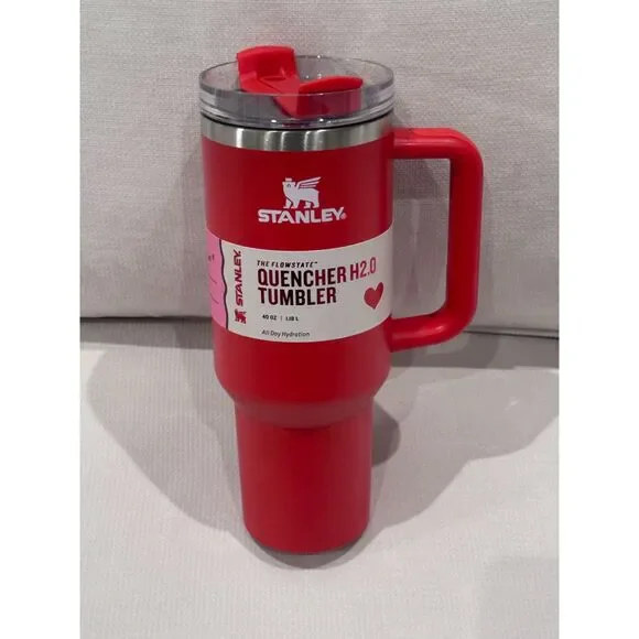 Stanley Valentine’s Day 40oz Quencher H2.0 FlowState Tumbler – Ruby Red - Picture 2 of 2